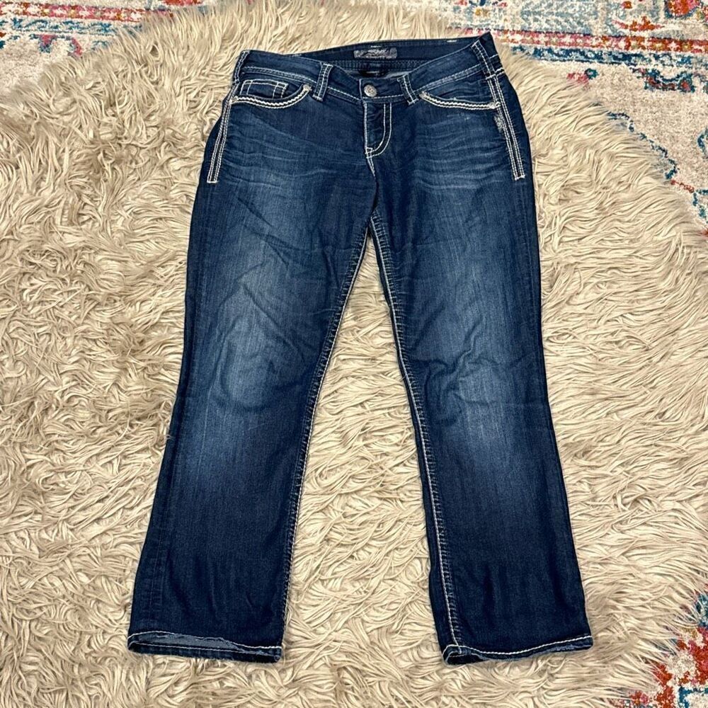Silver suki flap crop jeans size 30